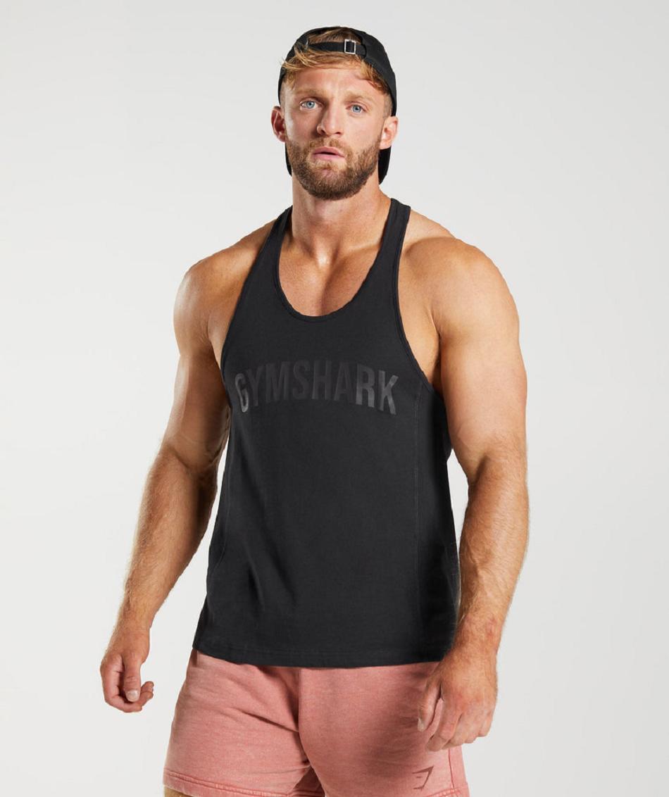 Stringers Gymshark Power Hombre Negras | CO 3553TCE